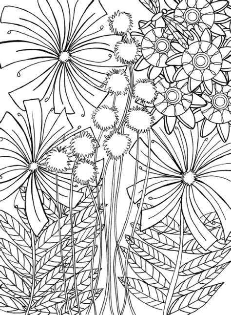 printable dandelion coloring page favecraftscom