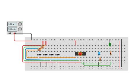 circuit design  flip flop  ic  tinkercad
