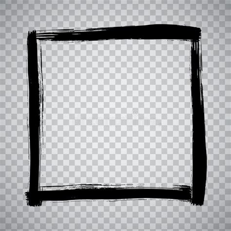 square black paint strokes blank frames stock vector illustration  element stain