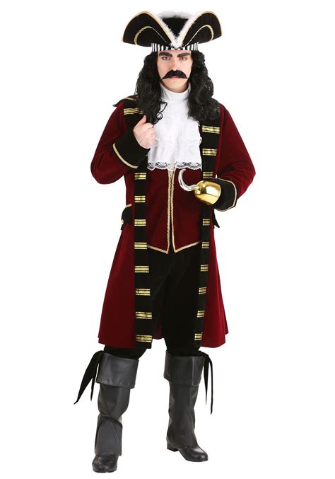 Men S Deluxe Captain Hook Costume Adult Pirate Costume Ideas