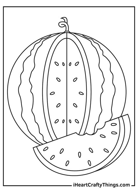 colouring pages  watermelon watermelon coloring pages fruits food