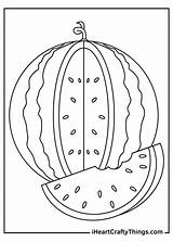 Watermelon Happy Fruits Coloring4free Iheartcraftythings sketch template