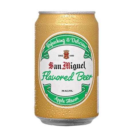 san miguel flavored beer lychee ml  pack