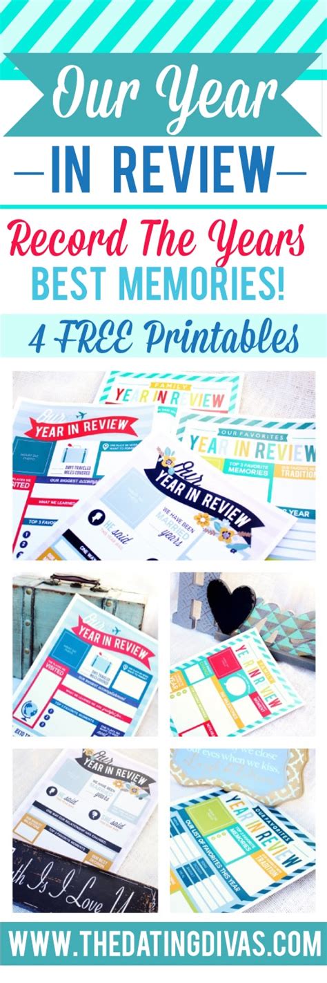 year  review printables