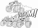 Blaze Monster Machines Coloring Pages Kids sketch template