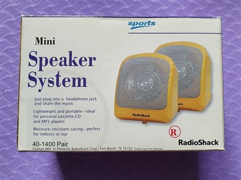 mini speaker system radio shack acheter sur ricardo