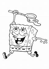 Spongebob Coloring Pages Jellyfish Colored sketch template