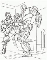 Coloring Iron Man Pages Printable Kids sketch template