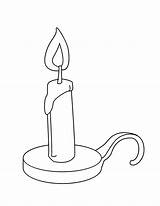 Baptism Candles sketch template