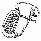 Tuba Instrumentos Musicais Sopro Musique Instrumento Metal Muziek Kleurplaten Música Clipartbest Coloriages sketch template