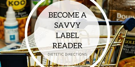 savvy label reader dietetic directions dietitian  nutritionist  kitchener