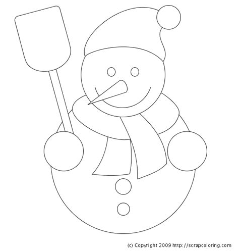 snowman hat coloring page tea