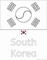 Coloring Flag Korea Korean Flags Country South Pages Drawing Colouring Popular Library Getdrawings Coloringhome Insertion Codes sketch template