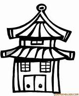 Japonesa Japon Japonesas Estructuras Pagoda Pages Tipica Tudodesenhos Year China sketch template