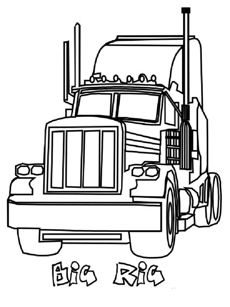 semi truck coloring pages  getcoloringscom  printable colorings pages  print  color