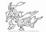 Pokemon Kyurem Coloring Pages Draw Drawing Step Tutorials Getcolorings Sketch Getdrawings Template Printable Color sketch template