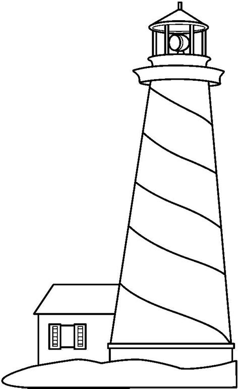 black  white lighthouse clip art sketch coloring page lighthouse