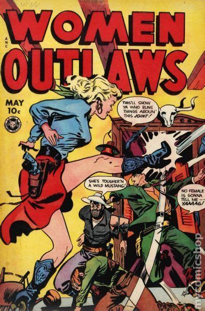 Women Outlaws 1948 6 Comic Book Covers Comic Books Art Comic Art