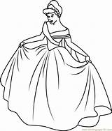 Cinderella Coloring Look Coloringpages101 Pages sketch template