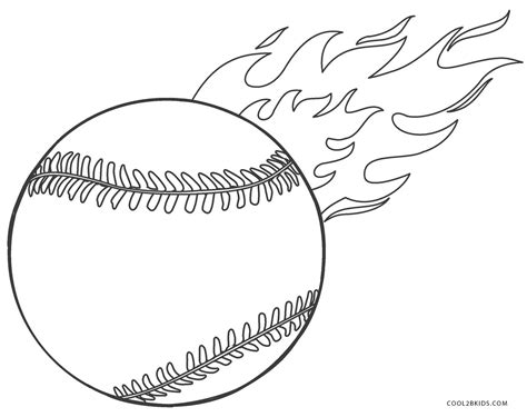 printable baseball coloring pages  kids