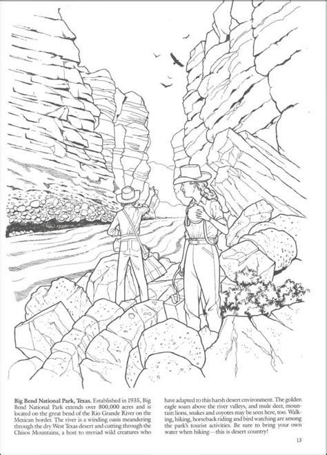 national parks coloring book dover publications