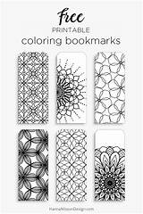 Bookmarks Color Printable Coloring Bookmark Print Pages Read Adults Source sketch template