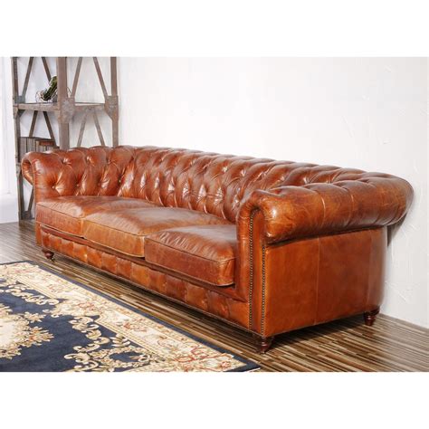 pasargad chester bay tufted genuine leather sofa reviews wayfair