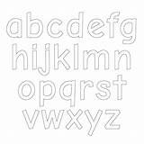 Letters Printable Alphabet Lowercase Letter Block Small Coloring Stencil Size Large Medium Cut Pages Kids Trace Printablee Via sketch template