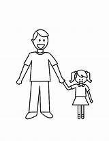 Dad Daddy Coloring Daughter Drawing Pages Her Father Pic Kids Fathers Drawings Printable Color Dance American Sketch Getcolorings Getdrawings Coloringsky sketch template