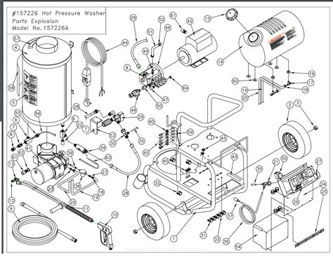 northstar  pressure washer parts diagram  parts breakdown exploded view