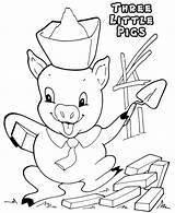 Coloring Pigs Pages Preschoolers Little Practice Printable sketch template