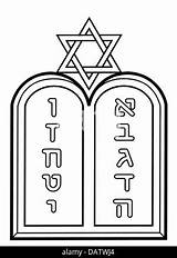 Judentum Symbole Juden Computergrafik Schild Magen Gebot Davids Tabellen Gesetzes 1990er Davidstern sketch template