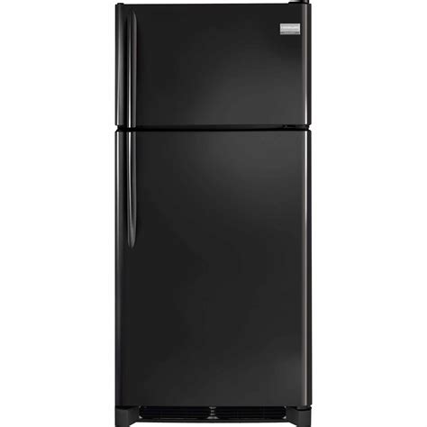 frigidaire gallery fghiqe  cu ft top freezer refrigerator black