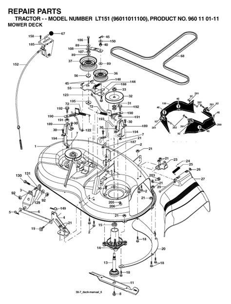 husqvarna   mower deck parts diagram bmp place