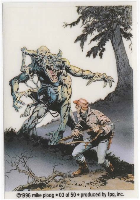 mike ploog collector sticker monster  hunting etsy
