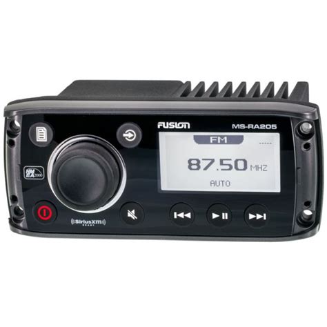 fusion ms ra single din waterproof digital marine receiver  ipodiphone support