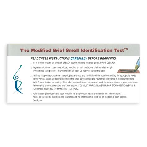 modified  smell identification test  sit sensonics international