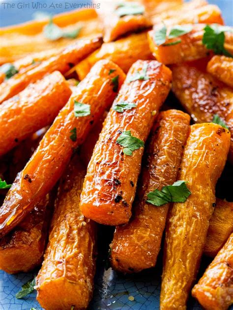 perfectly roasted carrots  girl  ate
