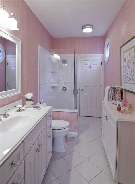 pink bathroom jcr design group st louis interior design