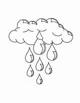 Rain Coloring Clouds Kids Pages Rainy Drawing Cloud Printable Pouring Storm Getdrawings Color Nature Weather Drawings Choose Board sketch template