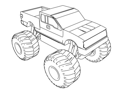 monster truck coloring page wecoloringpagecom