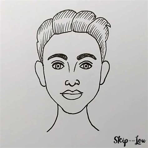 draw  face  step simple guide skip   lou
