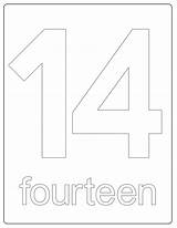 14 Number Coloring Numbers Printable Print Template Comments Printables sketch template