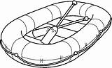 Raft Rafting Bote Colorir Water Acuáticos Maritimos Interactivo Desenhos Transportes Terrestre sketch template