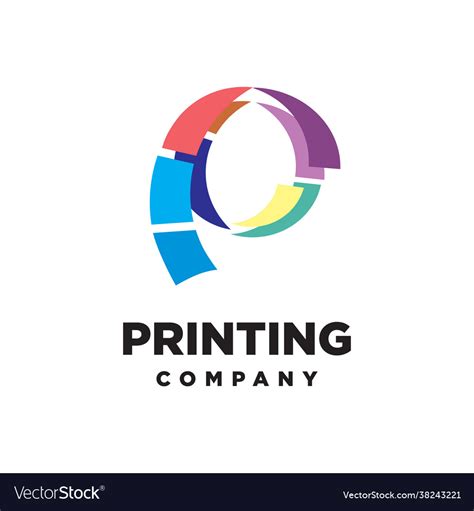 printing logo royalty  vector image vectorstock