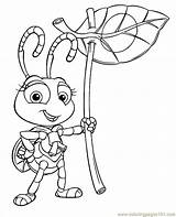 Coloring Bugs Life Pages Popular sketch template