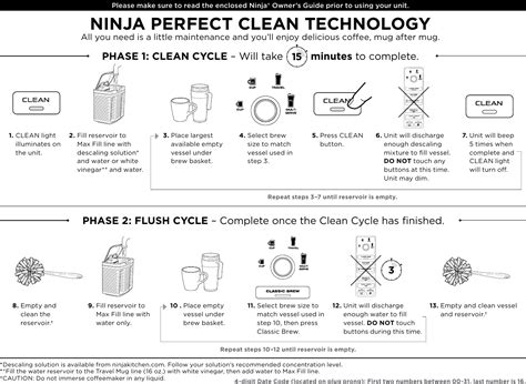 ninja coffee maker clean light   bruin blog