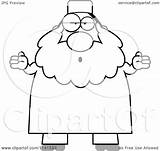 Cartoon Muslim Clueless Careless Chubby Shrugging Man Clipart Cory Thoman Outlined Coloring Vector 2021 Clipartof sketch template