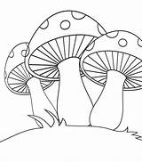 Mushroom Coloring Pages Mushrooms Cute Printable Champignon Para Colorear Drawing Dessin Dibujos Color Hongos Coloriage Line Imagenes Colorier Sheets Calabazas sketch template