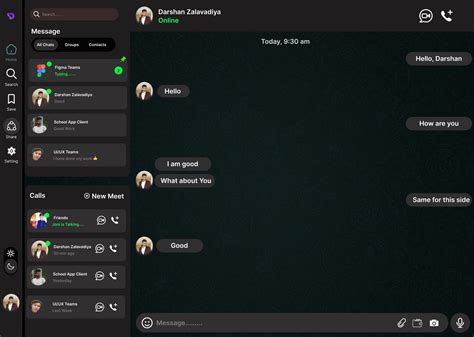 desktop chat app figma community